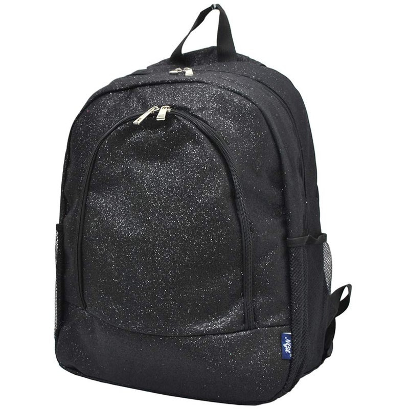 NGIL Canvas School Backpack (Glitter-Black) - Image 1
